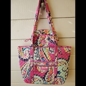 Vera Bradley- Tote/Mini Cosmetic Wildflower Paisley